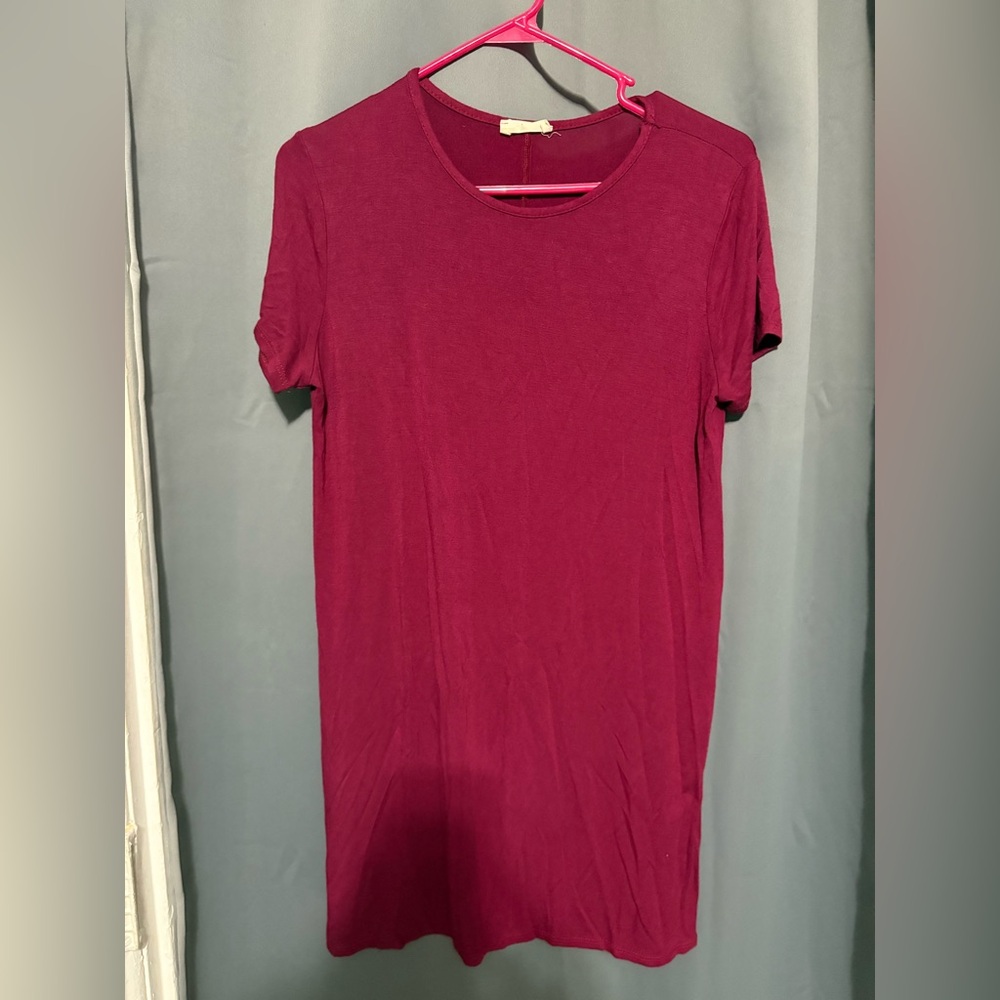 Women's Red T-Shirt Dress